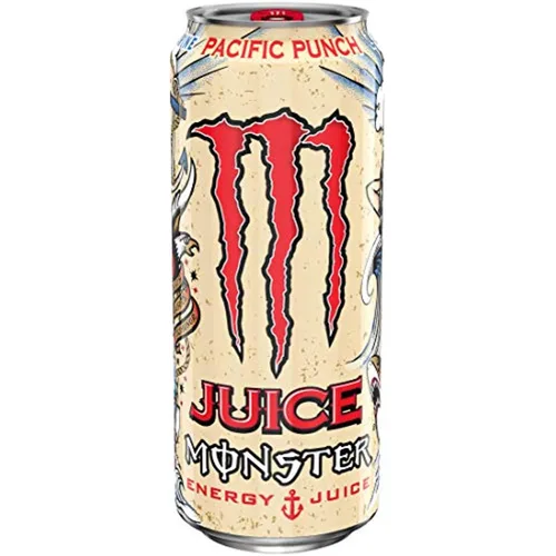 Vista 4 de Juice Monster Pacific Punch, Energy + Juice, Energy Drink, 16 Ounce (Pack of 16)