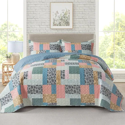 Vista 22 de Travan Juegos de Edredón de 2 Piezas Twin con Sham, Ropa de Cama de Gran Tamaño, Colcha Reversible, Juego de Cubrecama Suave, Tamaño Twin