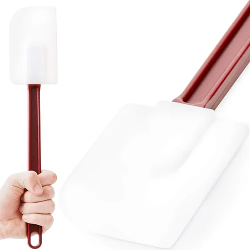 Vista 10 de Cuchara de silicona de grado profesional, resistente de 14 pulgadas. Rascador largo y resistente al calor, perfecto para utensilios de cocina