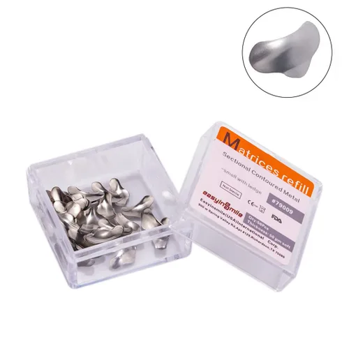 Vista 8 de 50Pcs Dental 50μm Seccional Contorneado Matrices Metal Matrices Matriz Recarga (Pequeño)