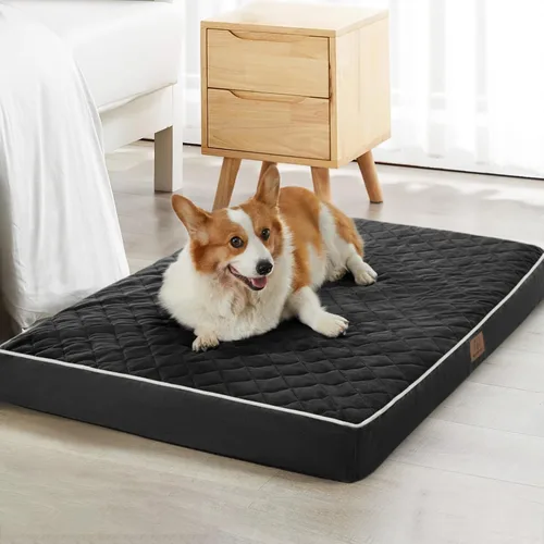 Vista 9 de WNPETHOME Camas ortopédicas XL para perros grandes, impermeables, extra grandes, con funda extraíble y lavable, cama para jaula de perro