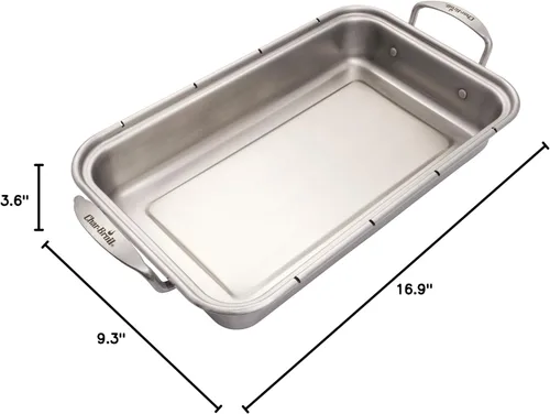 Vista 7 de Char-Broil 3526981P04 Grill Plus - Bandeja para asar y tabla de cortar, acero inoxidable y negro