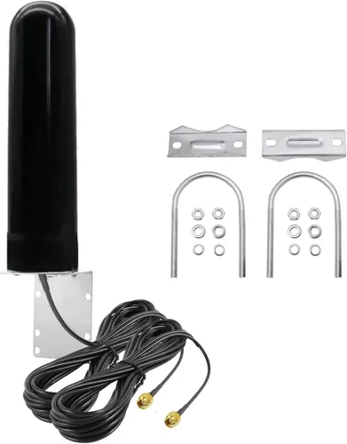 Alta ganancia 10-12dBi banda ancha al aire libre montaje en pared dual SMA 3G/4G LTE antena para 4G LTE router módem puerta de enlace teléfono