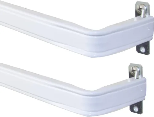 Vista 10 de Blu-Pier Tech Barra individual resistente, barra de cortina con costura de bloqueo de 18 a 28 pulgadas de ancho ajustable, proyección de 2 1/2