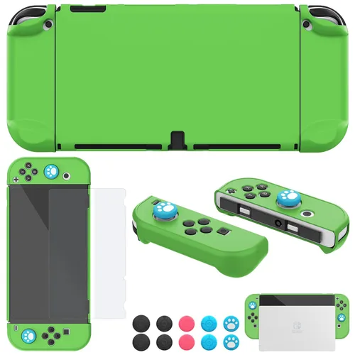 Vista 18 de COMCOOL Dockable Case for Nintendo Switch Oled - [9 FT Military Grade Drop Protection] [with Tempered Glass Screen Protector and Thumb Grips] Cute