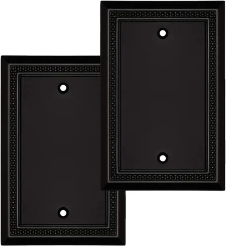 Vista 33 de Sunken Pearls - placa decorativa de pared, placa decorativa de pared, tapa de salida de la placa del interruptor, aleación de zinc sólida y duradera