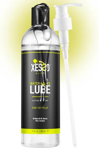 Vista 12 de XESSO Lubricante a base de agua de 8.3 onzas líquidas, totalmente natural e hipoalergénico sin glicerina ni parabenos, pH equilibrado, gel de masaje