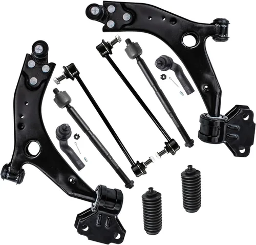 Vista 77 de Detroit Axle - Kit de suspensión frontal de 10 piezas para Jeep 2002-2004 Liberty, 2 brazos de control superiores con rótula 2 rótulas inferiores, 4
