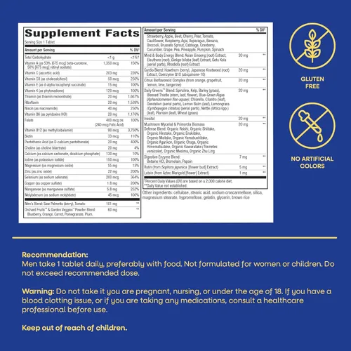 Vista 7 de Nature's Way Vivo una vez al día, 50+ tabletas de ultra potencia de los hombres, 60