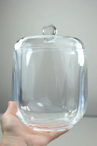 Vista 3 de TidyFriend - Recipiente transparente para lavandería, tarro de lavandería de vidrio con tapa para almacenar detergente, organizar cápsulas