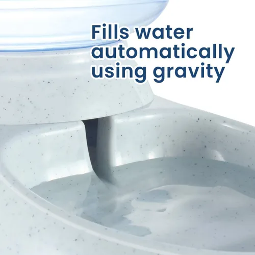 Vista 2 de Zento Deals Alimentador automático autodispensable para mascotas, recipiente de almacenamiento para reponer alimentos de calidad premium, gravedad