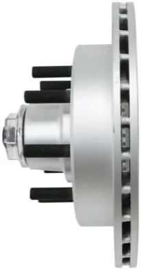 Vista 2 de Kodiak - Buje de freno de disco integral y rotor de 13 pulgadas para ejes de 7,000 lb-8,000 libras de 8-6,50 pulgadas, círculo de pernos, pernos