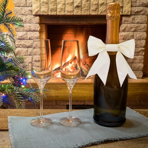 Vista 7 de Cinta de Navidad con purpurina con alambre de 2.5 pulgadas x 10 yardas, cinta metálica de Navidad decorativa para envolver regalos, decoración