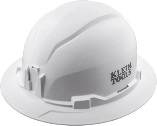 Vista 15 de Klein Tools Sombrero duro, estilo de ala completa sin ventilación, acolchado, auto-absorbente y resistente al olor