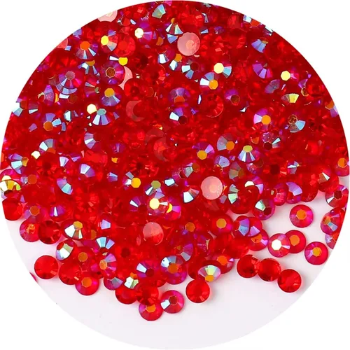 Vista 24 de 4500 piezas de diamantes de imitación SS12 AB de 3mm con parte posterior plana para uñas, manualidades, transparentes, brillantes, redondas, gemas