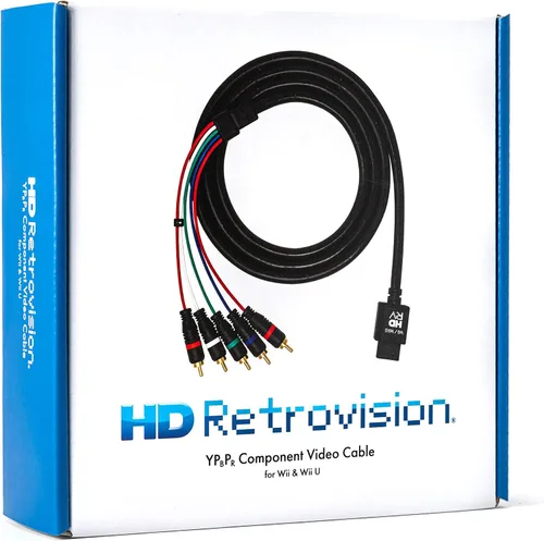 Vista 5 de HD Retrovision Cable de vídeo componente premium para WiiWii U YPbPr