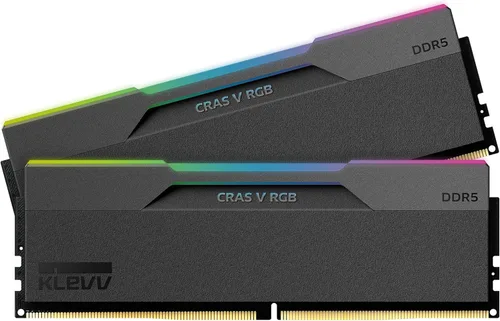 KLEVV CRAS V RGB DDR5 32 GB (2x16 GB) 6000 MHz CL28 SK Hynix A-Die 1.35V Memoria RAM de escritorio para juegos XMP 3.0 / AMD Expo Ready - Negro