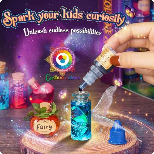 Vista 8 de Alritz Kit de pociones de hadas, kit de mezcla mágica, 20 botellas, regalos de Navidad, adornos, manualidades, regalos de Navidad, cumpleaños
