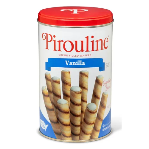 Vista 13 de Pirouline Obleas enrolladas – Avellana de chocolate – Palitos de oblea enrollados, obleas rellenas de crema, galletas enrolladas para café, té