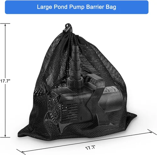 Vista 8 de JEREPET Bomba de agua sumergible 3100 GPH Bomba de estanque de 200 W con cable de alimentación de 33 pies elevación máxima de 18 pies con bolsa