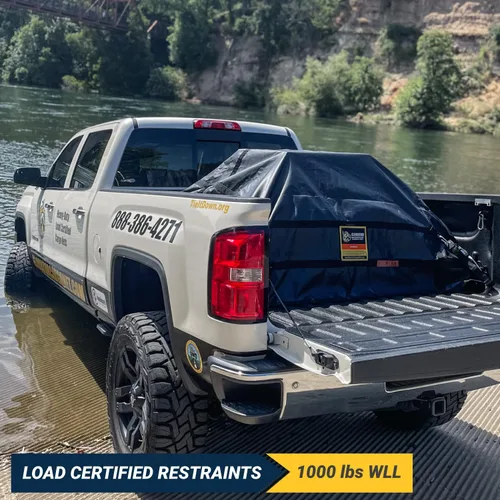 Vista 3 de Red de carga impermeable de gladiador – Lona resistente para camioneta, cubierta impermeable, accesorios para barco, perfecta para pesca