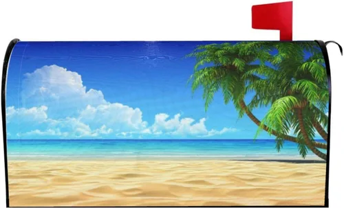 Vista 23 de Funda magnética para buzón de bandera estadounidense, Día de la Independencia, patriótico, impermeable, para buzón, decoración de buzón de 21 x 18