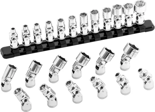 Vista 9 de ARES 39014 - Juego de dados flexibles universales SAE de 7 piezas con impulsor de 1/4 de pulgada - Dados de 6 puntos de 3/16 de pulgada a 9/16