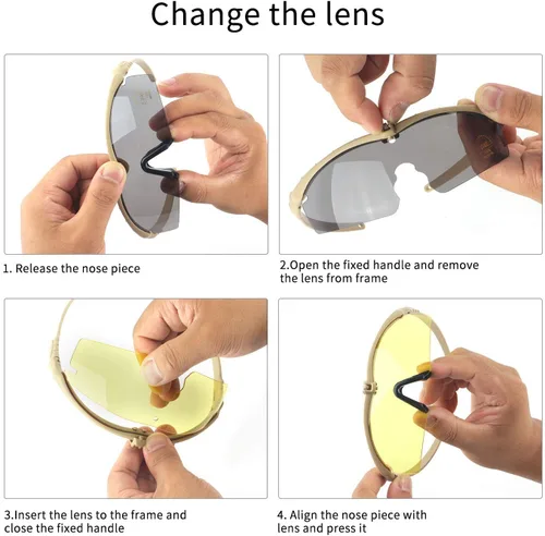 Vista 8 de Gafas deportivas antivaho Gafas de sol con 3 lentes intercambiables