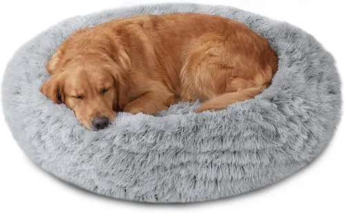 Vista 208 de JOLLYVOGUE Cama Calmante para Perros Pequeños - Cama para Perros Pequeños en Forma de Dona Lavable de 23 Pulgadas para Gatitos y Cachorros, Camas