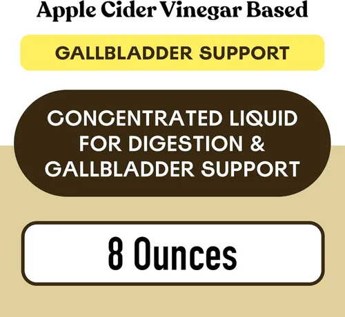 Vista 5 de Gallbladder - Concentrado líquido orgánico completo de 8 onzas, fórmula orgánica de apoyo de la vesícula biliar con vinagre de sidra de manzana