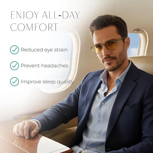 Vista 5 de Gafas de bloqueo de luz azul, gafas para juegos de computadora, uso diario