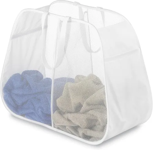 Whitmor Cesto doble para ropa sucia Pop & Fold