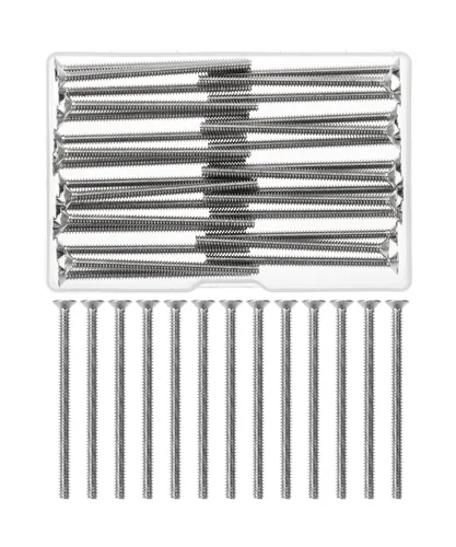 Vista 7 de Bates- Tornillos de placa de pared, 6-32 x 1, 30 piezas, tornillos largos, 6-32 tornillos