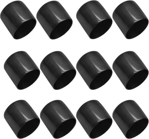 Vista 11 de Bonsicoky 24 piezas de tapas de extremo de goma redondas, protectores de rosca de tornillo flexibles de vinilo de 1/5" (5mm) de diámetro
