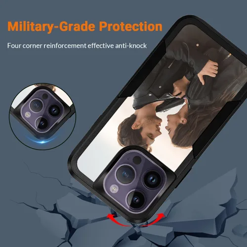 Vista 5 de Funda de teléfono personalizada para iPhone 17 Air 16 15 14 13 Pro Max Plus 12 11 con MagSafe funda magnética personalizada para teléfono celular