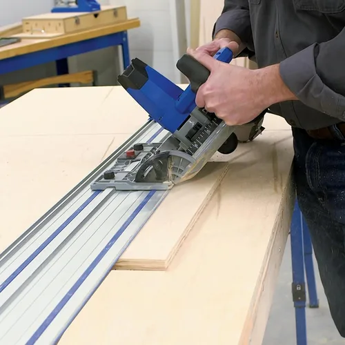 Vista 6 de Kreg Sistema de corte adaptable Sierra de inmersión - Sierra circular de inmersión - Corta madera maciza y madera contrachapada - Sierra de riel