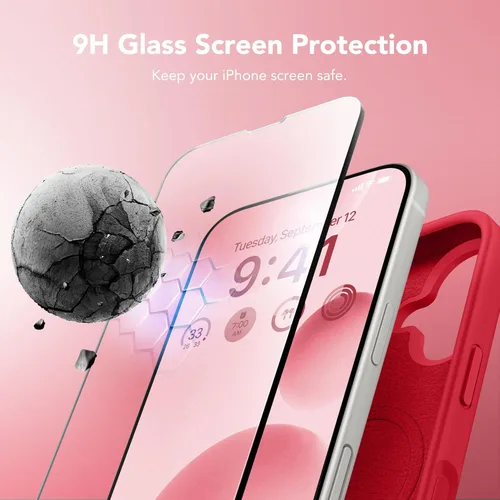 Vista 165 de GONEZ Funda magnética para iPhone 14, compatible con Magsafe, con protector de pantalla + protector de cámara, forro de microfibra antiarañazos