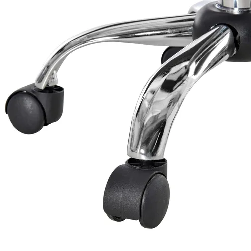 Vista 9 de HOMCOM Taburete redondo con elevación ajustable en altura, silla de tocador con tapicería de estilo de lujo, silla de oficina con asiento giratorio