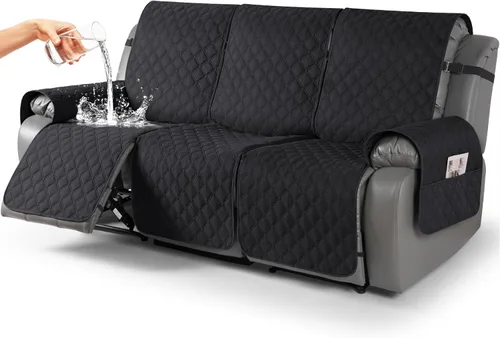 Vista 22 de TAOCOCO Fundas reclinables 100% impermeables, con correas para las piernas, funda de sofá reclinable reversible para silla reclinable, protector