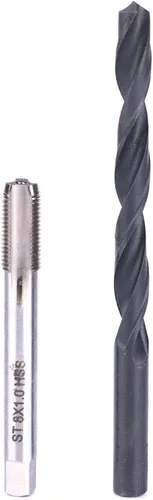 Vista 4 de ViaGasaFamido Kit de inserción de reparación de roscas M8x1 Juego de roscas de acero inoxidable para reparación de roscas helicoidales