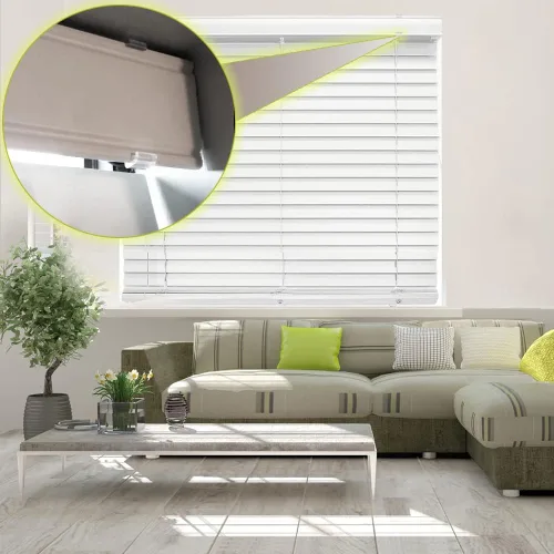 Vista 3 de Clips de cenefa de 2.5 pulgadas, clips de plástico transparente para cenefa ciega horizontal (6 piezas)