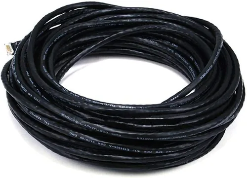 Vista 40 de Monoprice 100FT 24AWG Cat6 550MHz UTP Ethernet Cable de red de cobre desnudo - azul