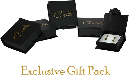 Vista 5 de Pendientes colgantes de oro blanco de 10 K, 14 K, 18 K y 18 K para mujeresniñas