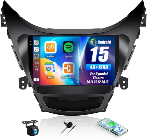 Vista 15 de SIXWIN 1G+32G Radio de Estéreo de Coche Android para Hyundai Elantra 2011 2012 2013 con Apple Carplay Inalámbrico Android Auto Bluetooth pantalla