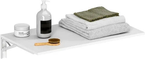 Vista 13 de Mesa plegable montada en la pared Need - Mesa plegable para comedor pequeño de alta resistencia Longitud 76 cm Ancho 51 cm Adición perfecta