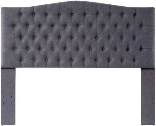 Vista 87 de 24KF Cabecera tapizada con terciopelo con diseño de botones capitoné, tamaño King/California King, cómoda, a la moda, acolchada, color gris