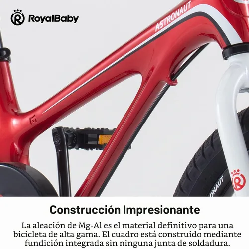 Vista 4 de RoyalBaby Astro Kids Bike 14-18 Inch Magnesium Alloy Bicycle Rojo