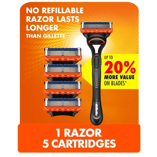 Vista 12 de Gillette Maquinilla de afeitar Fusion5 para hombre, mango + 1 repuesto de cuchilla de afeitar