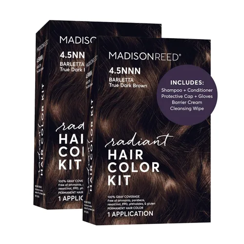Vista 44 de Madison Reed - Kit de tinte radiante para el cabello, tinte permanente para el cabello, 100 % cobertura de canas, sin amoníaco, castaño Sondrio