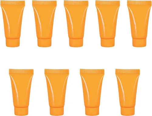Vista 8 de Botellas de embalaje de muestra de 0.2 fl oz, 50 tubos de plástico vacíos recargables, mini recipientes de maquillaje para loción corporal, champú